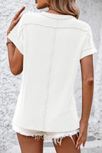 Mandy Striped Round Neck Short Sleeve T-Shirt