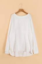 Round Neck Long Sleeve Sweatshirt