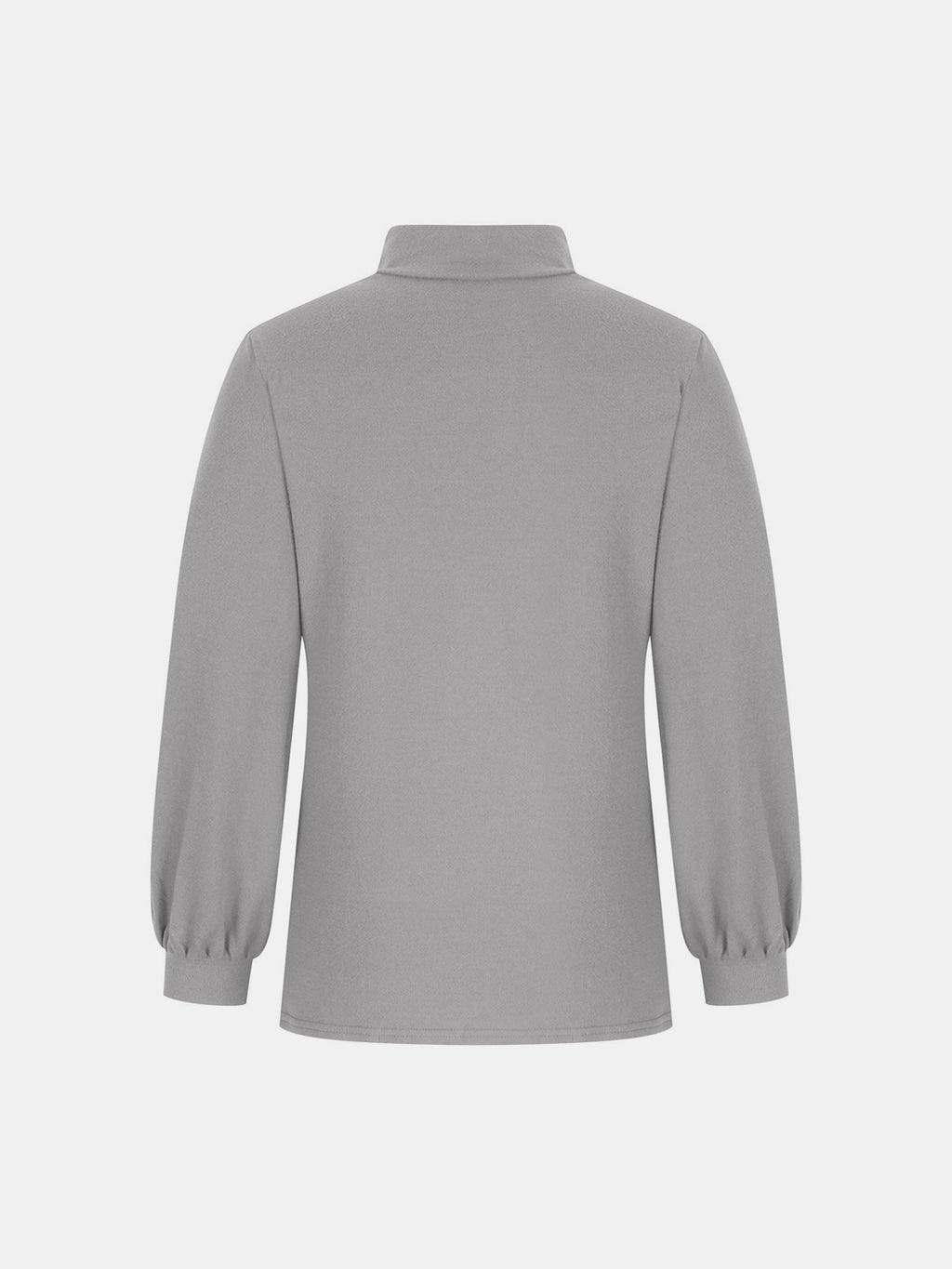 Full Size Mock Neck Long Sleeve T-Shirt