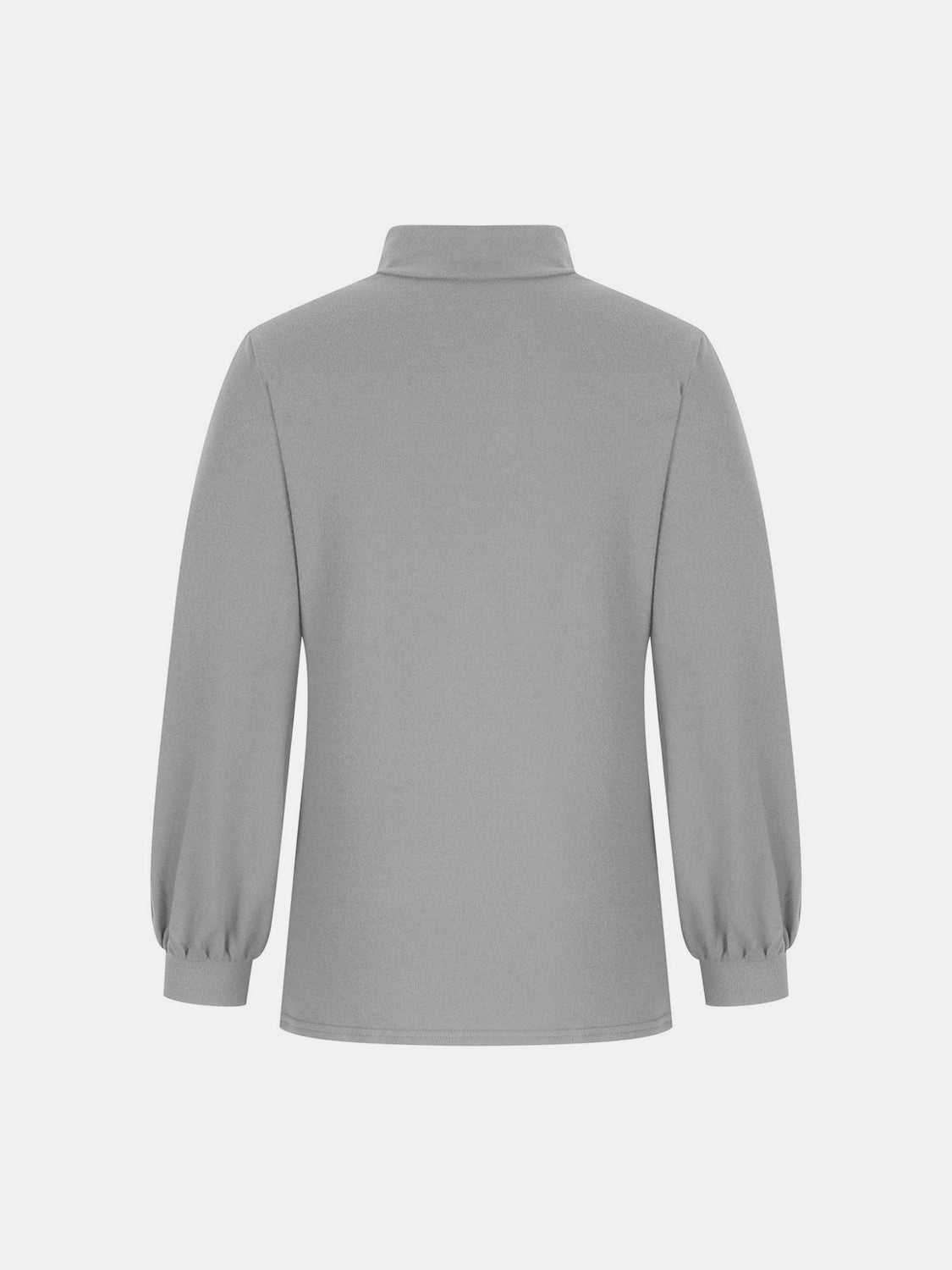 Full Size Mock Neck Long Sleeve T-Shirt