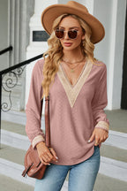 V-Neck Long Sleeve T-Shirt