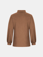 Full Size Mock Neck Long Sleeve T-Shirt